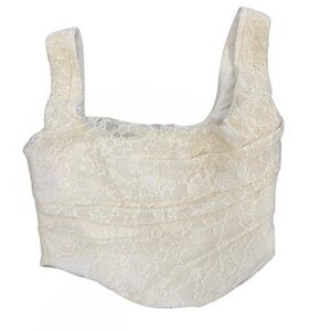 House of CB Cream Lace Corset Top – Size M